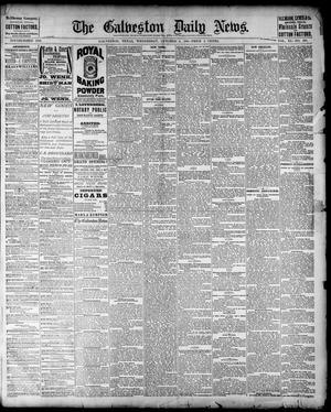 Primary view of object titled 'The Galveston Daily News. (Galveston, Tex.), Vol. 40, No. 168, Ed. 1 Wednesday, October 5, 1881'.