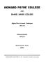 Thumbnail image of item number 3 in: 'Catalogue of Howard Payne College, 1971-1972'.
