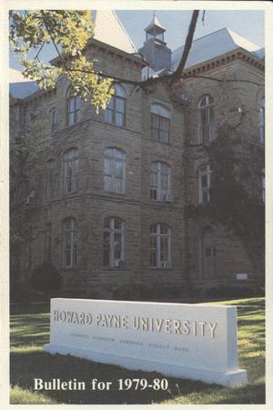 Primary view of object titled 'Catalogue of Howard Payne University, 1979-1980'.