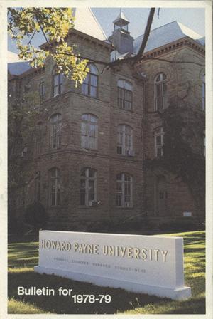 Primary view of object titled 'Catalogue of Howard Payne University, 1978-1979'.
