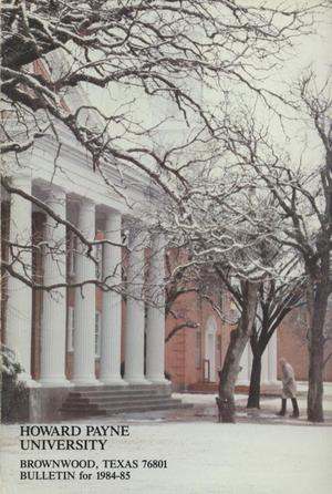 Catalog of Howard Payne University, 1984-1985