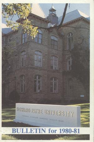 Catalogue of Howard Payne University, 1980-1981
