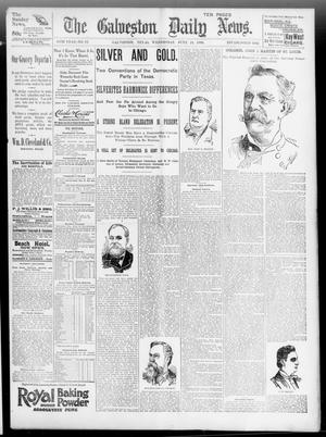 Primary view of object titled 'The Galveston Daily News. (Galveston, Tex.), Vol. 55, No. 92, Ed. 1 Wednesday, June 24, 1896'.