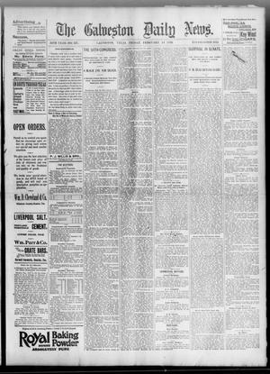 Primary view of object titled 'The Galveston Daily News. (Galveston, Tex.), Vol. 54, No. 327, Ed. 1 Friday, February 14, 1896'.