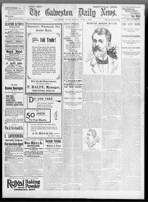 Primary view of object titled 'The Galveston Daily News. (Galveston, Tex.), Vol. 55, No. 75, Ed. 1 Sunday, June 7, 1896'.