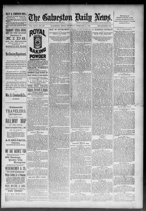 The Galveston Daily News. (Galveston, Tex.), Vol. 47, No. 293, Ed. 1 Thursday, February 14, 1889