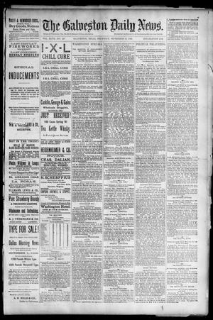 Primary view of object titled 'The Galveston Daily News. (Galveston, Tex.), Vol. 47, No. 147, Ed. 1 Thursday, September 20, 1888'.