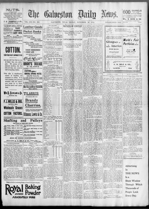 Primary view of object titled 'The Galveston Daily News. (Galveston, Tex.), Vol. 53, No. 238, Ed. 1 Friday, November 16, 1894'.