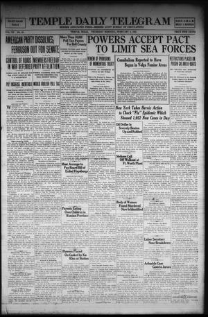 Temple Daily Telegram (Temple, Tex.), Vol. 15, No. 65, Ed. 1 Thursday, February 2, 1922