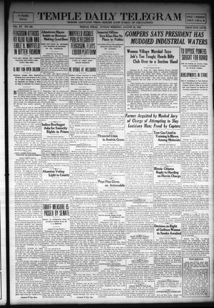 Temple Daily Telegram (Temple, Tex.), Vol. 15, No. 236, Ed. 1 Sunday, August 20, 1922