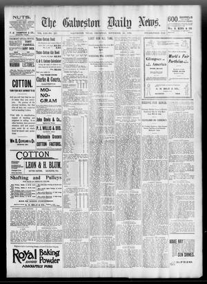 Primary view of object titled 'The Galveston Daily News. (Galveston, Tex.), Vol. 53, No. 237, Ed. 1 Thursday, November 15, 1894'.