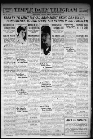 Temple Daily Telegram (Temple, Tex.), Vol. 15, No. 37, Ed. 1 Saturday, December 31, 1921