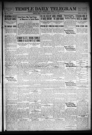 Temple Daily Telegram (Temple, Tex.), Vol. 15, No. 245, Ed. 1 Thursday, August 31, 1922