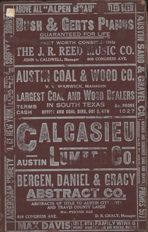 Directory of the City of Austin, 1912-1913