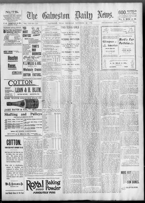 The Galveston Daily News. (Galveston, Tex.), Vol. 53, No. 244, Ed. 1 Thursday, November 22, 1894