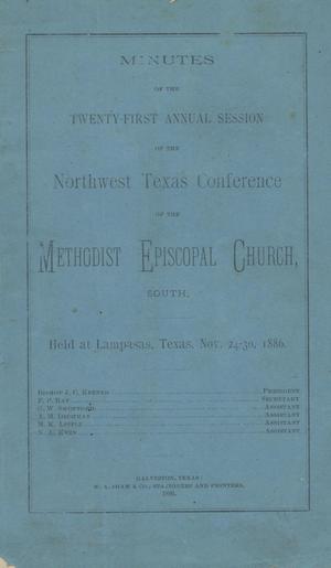 Primary view of object titled 'Minutes of the Twenty-First Annual Session of the Northwest Texas Conference of the Methodist Episcopal Church, South.'.