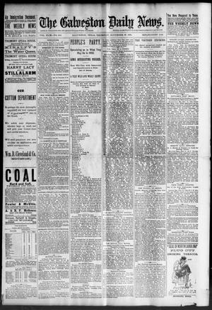The Galveston Daily News. (Galveston, Tex.), Vol. 49, No. 205, Ed. 1 Thursday, November 20, 1890
