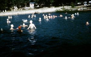 Photograph of Swimmers at Glen Lake Camp]