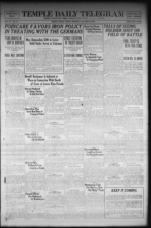 Temple Daily Telegram (Temple, Tex.), Vol. 15, No. 54, Ed. 1 Friday, January 20, 1922