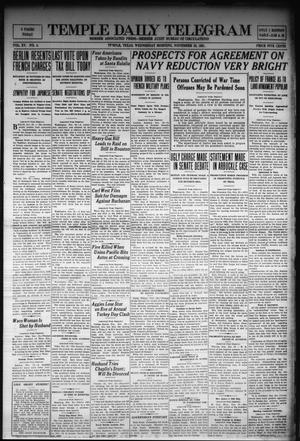 Temple Daily Telegram (Temple, Tex.), Vol. 15, No. 4, Ed. 1 Wednesday, November 23, 1921