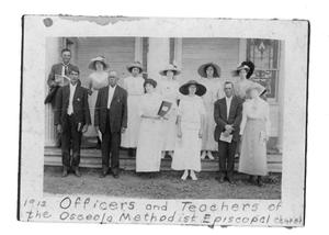 [Officers and teachers of the Osceola Methodist Episcopal Church in 1912]