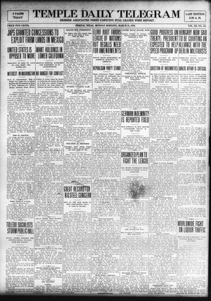 Temple Daily Telegram (Temple, Tex.), Vol. 12, No. 132, Ed. 1 Monday, March 31, 1919