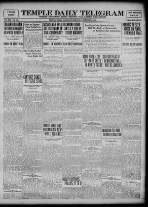 Temple Daily Telegram (Temple, Tex.), Vol. 13, No. 353, Ed. 1 Saturday, November 6, 1920