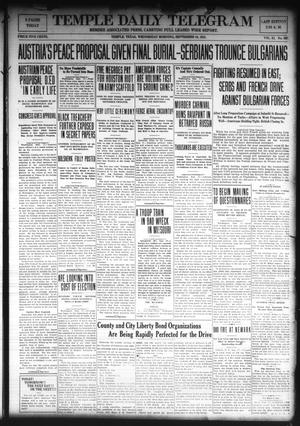 Temple Daily Telegram (Temple, Tex.), Vol. 11, No. 303, Ed. 1 Wednesday, September 18, 1918