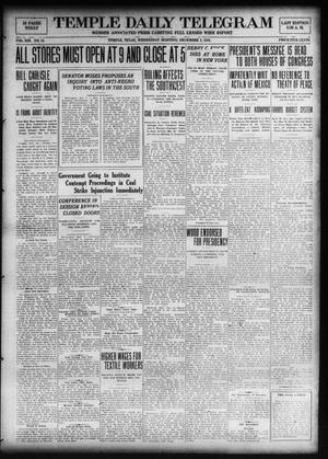 Temple Daily Telegram (Temple, Tex.), Vol. 13, No. 15, Ed. 1 Wednesday, December 3, 1919