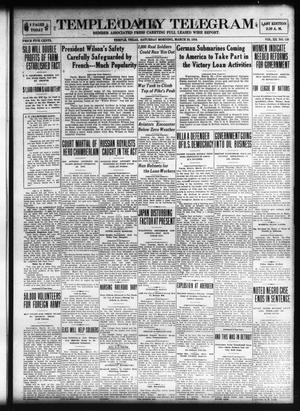 Temple Daily Telegram (Temple, Tex.), Vol. 12, No. 130, Ed. 1 Saturday, March 29, 1919