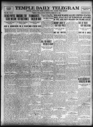 Temple Daily Telegram (Temple, Tex.), Vol. 13, No. 89, Ed. 1 Monday, February 16, 1920