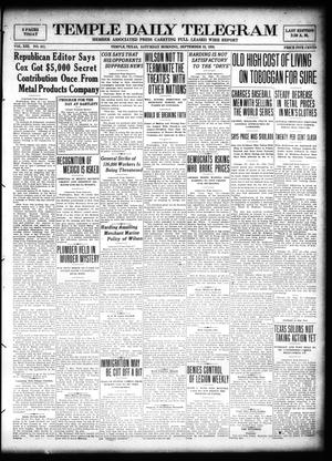 Temple Daily Telegram (Temple, Tex.), Vol. 13, No. 311, Ed. 1 Saturday, September 25, 1920