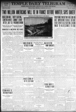 Temple Daily Telegram (Temple, Tex.), Vol. 11, No. 247, Ed. 1 Wednesday, July 24, 1918