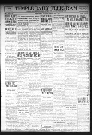 Temple Daily Telegram (Temple, Tex.), Vol. 11, No. 229, Ed. 1 Saturday, July 6, 1918