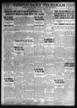 Temple Daily Telegram (Temple, Tex.), Vol. 12, No. 89, Ed. 1 Sunday, February 16, 1919