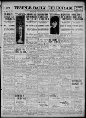 Temple Daily Telegram (Temple, Tex.), Vol. 14, No. 10, Ed. 1 Saturday, November 27, 1920