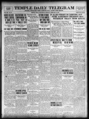 Temple Daily Telegram (Temple, Tex.), Vol. 13, No. 91, Ed. 1 Wednesday, February 18, 1920