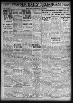 Temple Daily Telegram (Temple, Tex.), Vol. 12, No. 280, Ed. 1 Tuesday, August 26, 1919