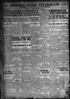 Temple Daily Telegram (Temple, Tex.), Vol. 12, No. 183, Ed. 1 Wednesday, May 21, 1919