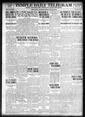 Temple Daily Telegram (Temple, Tex.), Vol. 12, No. 71, Ed. 1 Wednesday, January 29, 1919
