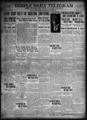Temple Daily Telegram (Temple, Tex.), Vol. 12, No. 338, Ed. 1 Thursday, October 23, 1919