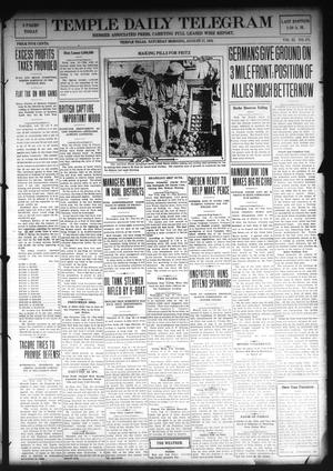 Temple Daily Telegram (Temple, Tex.), Vol. 11, No. 271, Ed. 1 Saturday, August 17, 1918