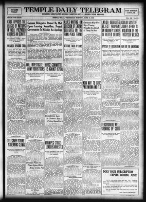 Temple Daily Telegram (Temple, Tex.), Vol. 12, No. 211, Ed. 1 Wednesday, June 18, 1919