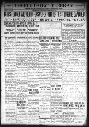 Temple Daily Telegram (Temple, Tex.), Vol. 11, No. 281, Ed. 1 Tuesday, August 27, 1918