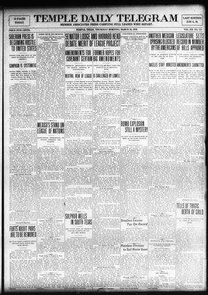 Temple Daily Telegram (Temple, Tex.), Vol. 12, No. 121, Ed. 1 Thursday, March 20, 1919