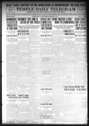 Temple Daily Telegram (Temple, Tex.), Vol. 11, No. 90, Ed. 1 Sunday, February 17, 1918