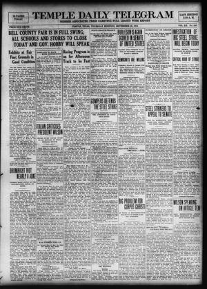 Temple Daily Telegram (Temple, Tex.), Vol. 12, No. 310, Ed. 1 Thursday, September 25, 1919