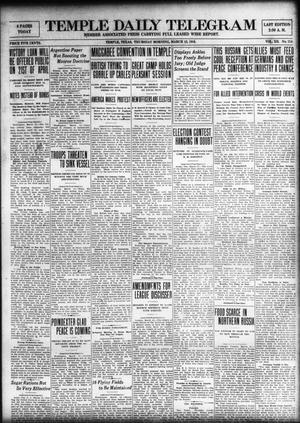 Temple Daily Telegram (Temple, Tex.), Vol. 12, No. 114, Ed. 1 Thursday, March 13, 1919