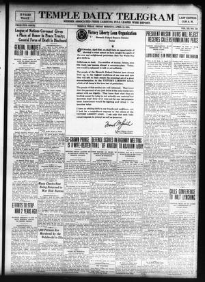Temple Daily Telegram (Temple, Tex.), Vol. 12, No. 150, Ed. 1 Friday, April 18, 1919