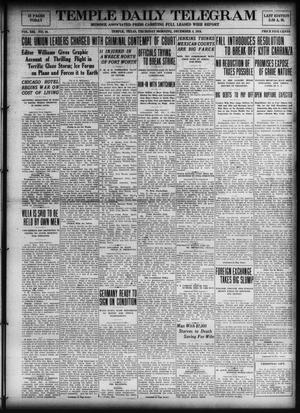 Temple Daily Telegram (Temple, Tex.), Vol. 13, No. 16, Ed. 1 Thursday, December 4, 1919